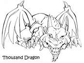 coloriage yugioh le dragon centenaire